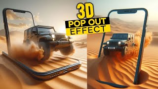 Create 3d pop out effect using Bing Ai [upl. by Oal983]