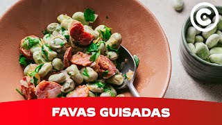 Como fazer Favas Guisadas Com Chouriço [upl. by Eul]