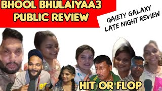 bhoolbhulaiyaa3publicreview at Gaiety galaxy 1day late night honest review [upl. by Naujahs978]