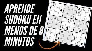 Cómo resolver un SUDOKU en menos de 8 minutos 😱 NIVEL FÁCIL  TUTORIAL  ¡LA POSICIÓN ÚNICA  1 [upl. by Lavena]