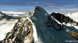 3D Flug  Britanniahütte  Allalinhorn  Alphubel  Täschhütte  Rodel Austria Naturbahn  Hochtour [upl. by Ainessej480]