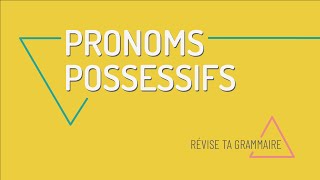 Les pronoms possessifs  le mien le tien le sien [upl. by Rufus]