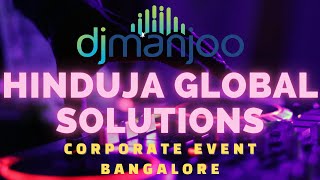 DJ Manjoo at a CORPORATE event in HINDUJA GLOBAL SOLUTIONS Bangalore [upl. by Aleta151]