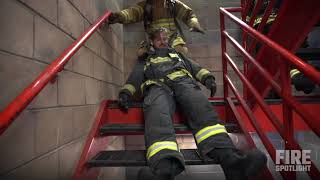 Stairwell Rescue Training Video in Honor of Firefighter Vinnie Fowler [upl. by Sanborn]