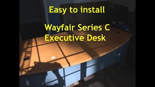 Clean Simple Stylish  Wayfair Series C Executive Desk  Easy to Install [upl. by Ahsiryt]