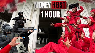 MONEY HEIST vs POLICE BELLA CIAO REMIX 1 hour 10  Epic Live Parkour POV Chase [upl. by Petite]