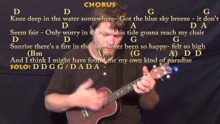 Knee Deep Zac Brown Ukulele Cover Lesson in D with ChordsLyrics [upl. by Anallise]