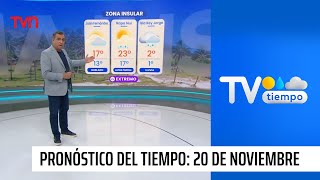 Pronóstico del tiempo Miércoles 20 de noviembre 2024  TV Tiempo [upl. by Annahvas]