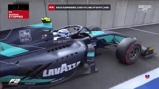 F2 Spa 2019 Largada  Acidente  Start  Crash RIP Antoine Hubert [upl. by Irbua385]