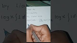 ∫log xdx integration of logx 12th math integration ∫log xdx12th integration mathematics [upl. by Paulita]