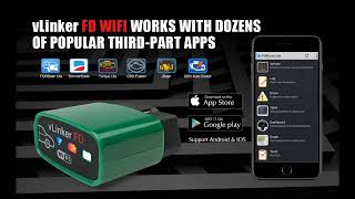 TONWON Vgate vLinker FD OBDII WiFi OBD2 Diagnostic ScannerScan Tool OBD Device [upl. by Klapp]