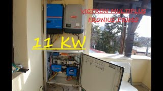 Sistem fotovoltaic 11KW panouri LG Longi insula Victron Multiplus  Fronius Primo [upl. by Ulrick]