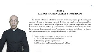 Tesis 3 Libros sapienciales y poéticos [upl. by Ketchan]