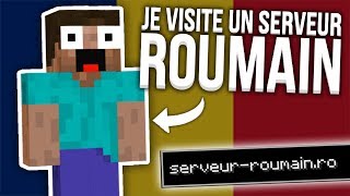 JE VISITE UN SERVEUR MINECRAFT ROUMAIN [upl. by Maltz]