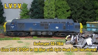 Bachmann class 37034 Legomanbiffos Sound weathered [upl. by Aihsatan]