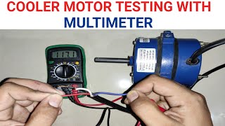 COOLER MOTOR TESTING WITH MULTIMETER [upl. by Glaab362]