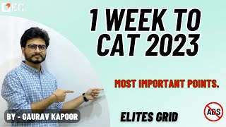 1 week to CAT 2023  Elites Grid [upl. by Kelly]