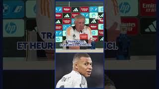 🤨😳 quotCest moche de spéculer sur çaquot Ancelotti agacé après une question sur Mbappé [upl. by Trah]