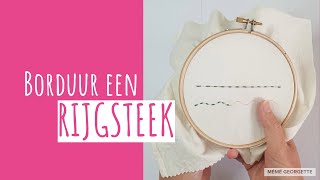 Borduur een rijgsteek [upl. by Ignazio]