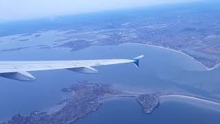 Alaska Airlines A320200 Landing at Boston Logan International Airport [upl. by Odnaloy]