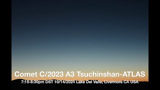 Comet C2023 A3 TsuchinshanATLAS Time Lapse 20241014 Livermore CA with an antitail [upl. by Eldin483]