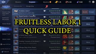 MIR 4  FRUITLESS LABOR 1  REQUEST MISSION QUICK GUIDE [upl. by Maillij]