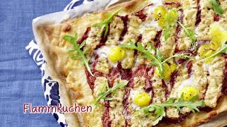 Keurslager recept  Flammkuchen met rookvlees [upl. by Nita580]