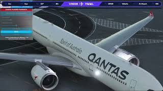 Microsoft Flight Simulator 2020 Airbus A330 Qantas VHHH YMML [upl. by Edaw]