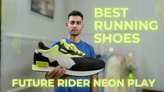 Detailed Review of Puma Future Rider  Best running shoes ever  puma future rider neon play [upl. by Fullerton]