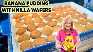 BANANA PUDDING with Nilla Wafers NO BAKE ICEBOX DESSERT [upl. by Oecile502]