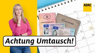 Führerscheinumtausch Neue Frist 19012023  Bist du diesmal dran  ADAC  Recht Logisch [upl. by Elexa]