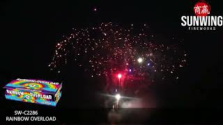 Rainbow Overload  Sunwing Fireworks  SWC2286 [upl. by Lundberg]