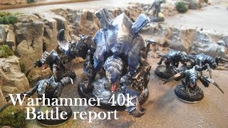 Warhammer 40000 Battle Report Space Wolves vs Tyranids 1550p 16 [upl. by Yerfej]