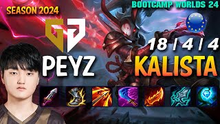 GEN Peyz KALISTA vs JINX ADC  Patch 1419 EUW Ranked WORLDS 2024 Bootcamp  lolrec [upl. by Astrid]