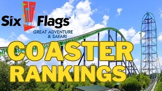 ALL Six Flags Great Adventure Roller Coasters RANKED [upl. by Gnad]