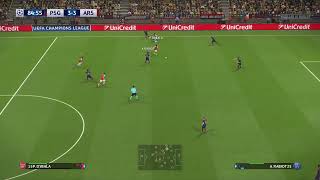 PES 2018 LDM Arsenal amp CHILI 184 14 finale LDC Vs PSG [upl. by Gaudet]