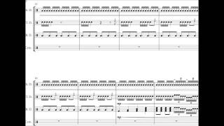 Sandstorm  Darude Drumline Cadence  Sheet Music [upl. by Pul380]