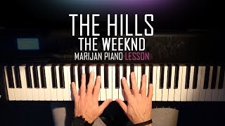 How To Play The Weeknd  The Hills  Piano Tutorial Lesson  Sheets [upl. by Neirda816]