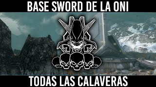 Halo Reach Base Sword de la ONI en Legendario con Todas las Calaveras LASOLTC [upl. by Nurat]