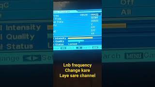 Lnb frequency setting dd free dish ddfreedish starbharat ddfreedish nosignal f3dishchannel [upl. by Ennayllek]