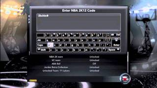 NBA 2K12  All codes and Unlockables [upl. by Allin]