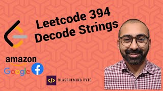 Strings  Leetcode 394 Decode Strings [upl. by Isidoro]