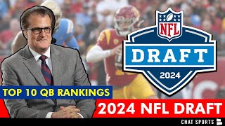 Mel Kiper’s 2024 NFL Draft Top 10 QB Rankings Ft Caleb Williams Jayden Daniels JJ McCarthy amp MORE [upl. by Bosch]