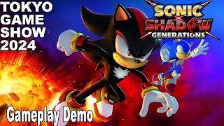 Sonic X Shadow Generations NEW Gameplay Demo TGS 2024 [upl. by Colan]