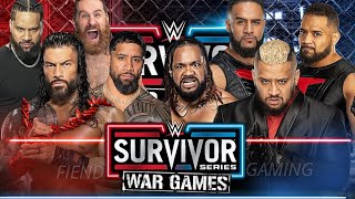 WWE 2K24  WAR GAMES  Team Roman Reigns Vs Team Solo Sikoa  WWE Survivor Series War Games [upl. by Romelda]