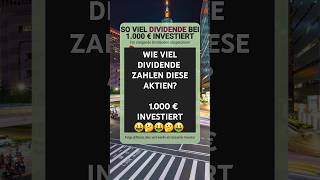 1000 € in Dividendenaktien investieren  dividende aktien investieren [upl. by Leamsi]