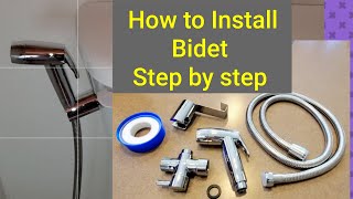 How to Install Handheld Bidet Step by Step Fast and Easy [upl. by Aerdma677]