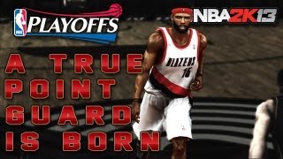 NBA 2K13 MyCAREER Playoffs CFG4 VS LA Lakers  A True Point Guard Is Born With 0 Points [upl. by Hsara]