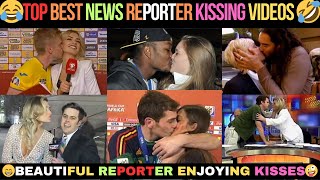 Best Top News Reporter Kissing Videos trending funny comedy kanndaprank [upl. by Atalanti]