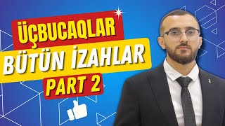 ✅️❗️👉Üçbucaqlar Mövzu izahı Bütün izahlar Part 2 Qızıl qaydalar buraxılış blok dim [upl. by Ahsenrac517]